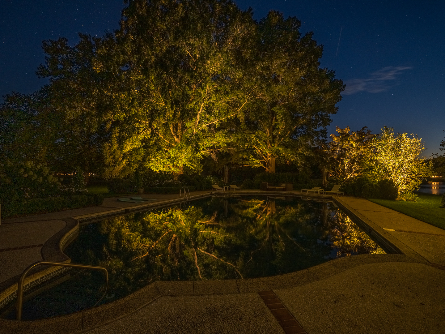 Southern Maryland Backyard Landscape Lighting