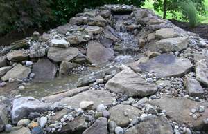 Dorchester County Maryland Waterfall Pond Installation